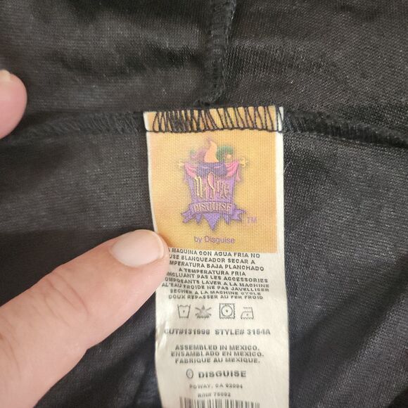 Renaissance, Gothic, Cosplay Medieval Dress Black And Gold W/hood By Disguise - Picture 8 of 8